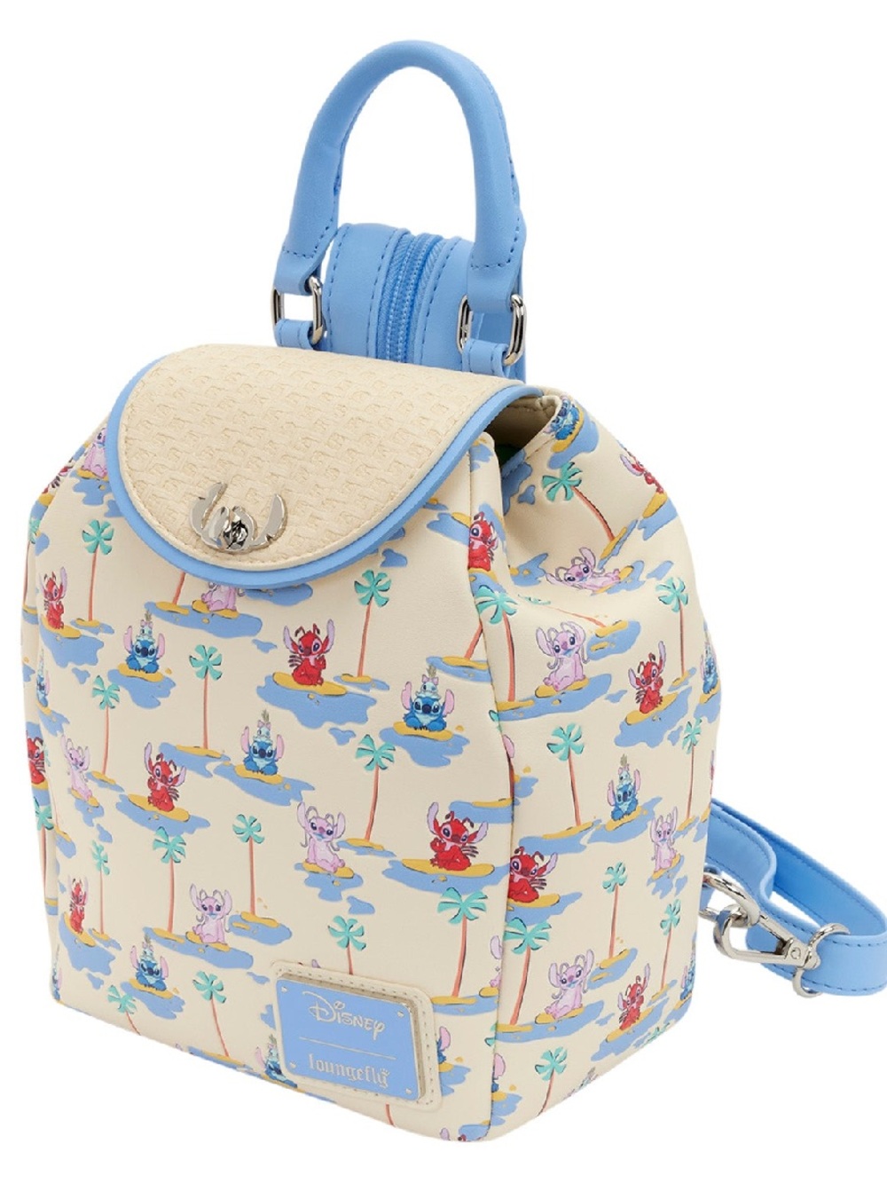 Loungefly Disney Lilo & Stitch Stitch, Angel, & Leroy Micro Mini Backpack